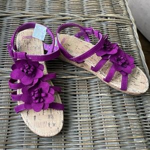 Girl’s Gymboree fuchsia sandals - youth size 3